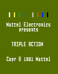 Triple Action Title Screen